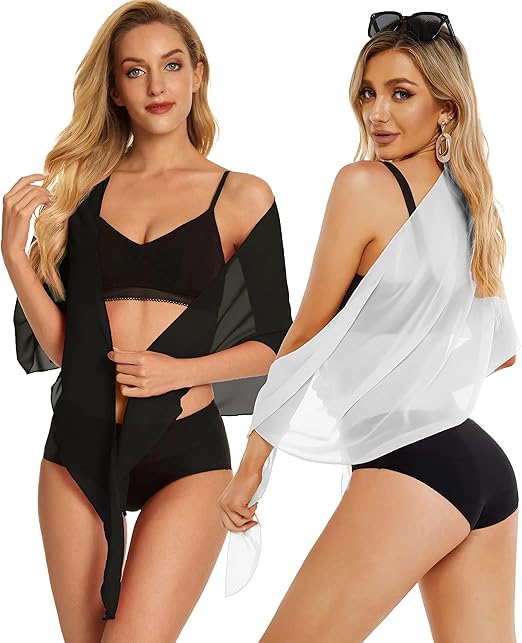 2 Pieces Women Beach Sarong