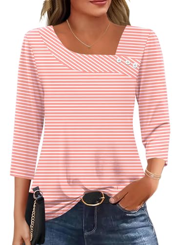 Women's Asymmetrical Neck Tunic Blouse