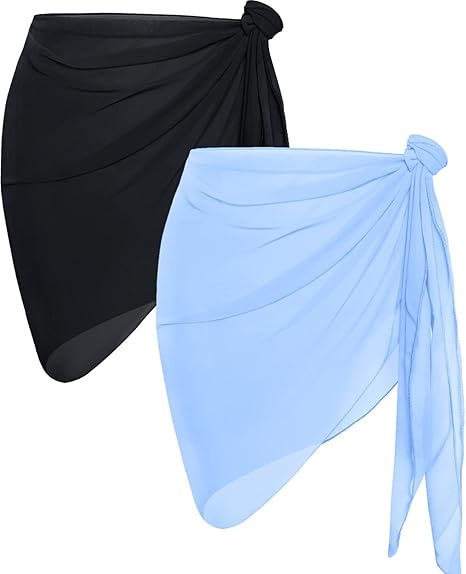 2 Pieces Women Beach Sarong