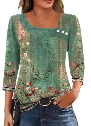 Women's Asymmetrical Neck Tunic Blouse
