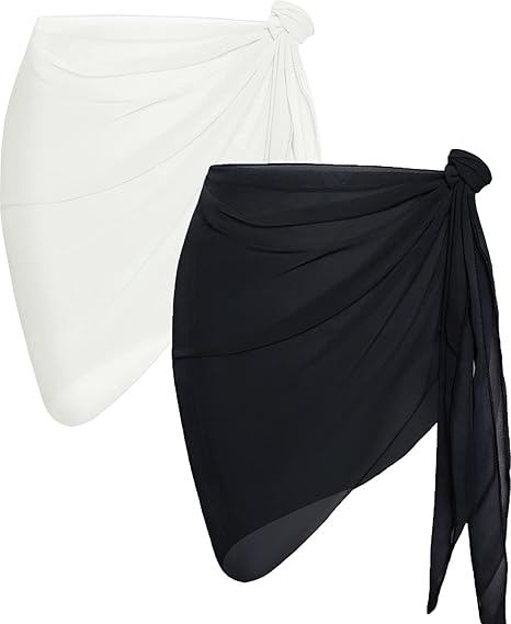2 Pieces Women Beach Sarong