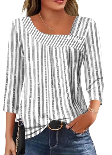 Women's Asymmetrical Neck Tunic Blouse