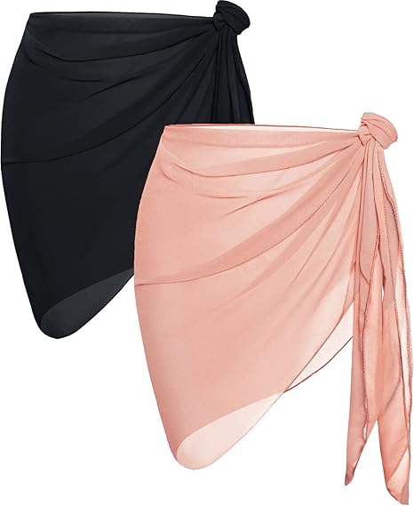 2 Pieces Women Beach Sarong