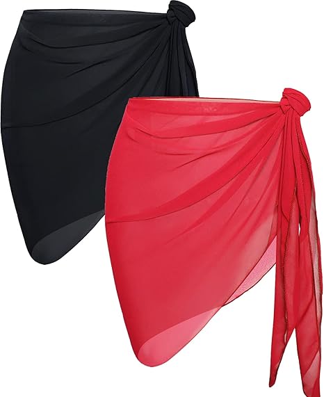 2 Pieces Women Beach Sarong