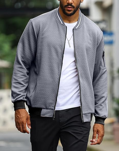 Mens Loose Fit Lightweight Jacket