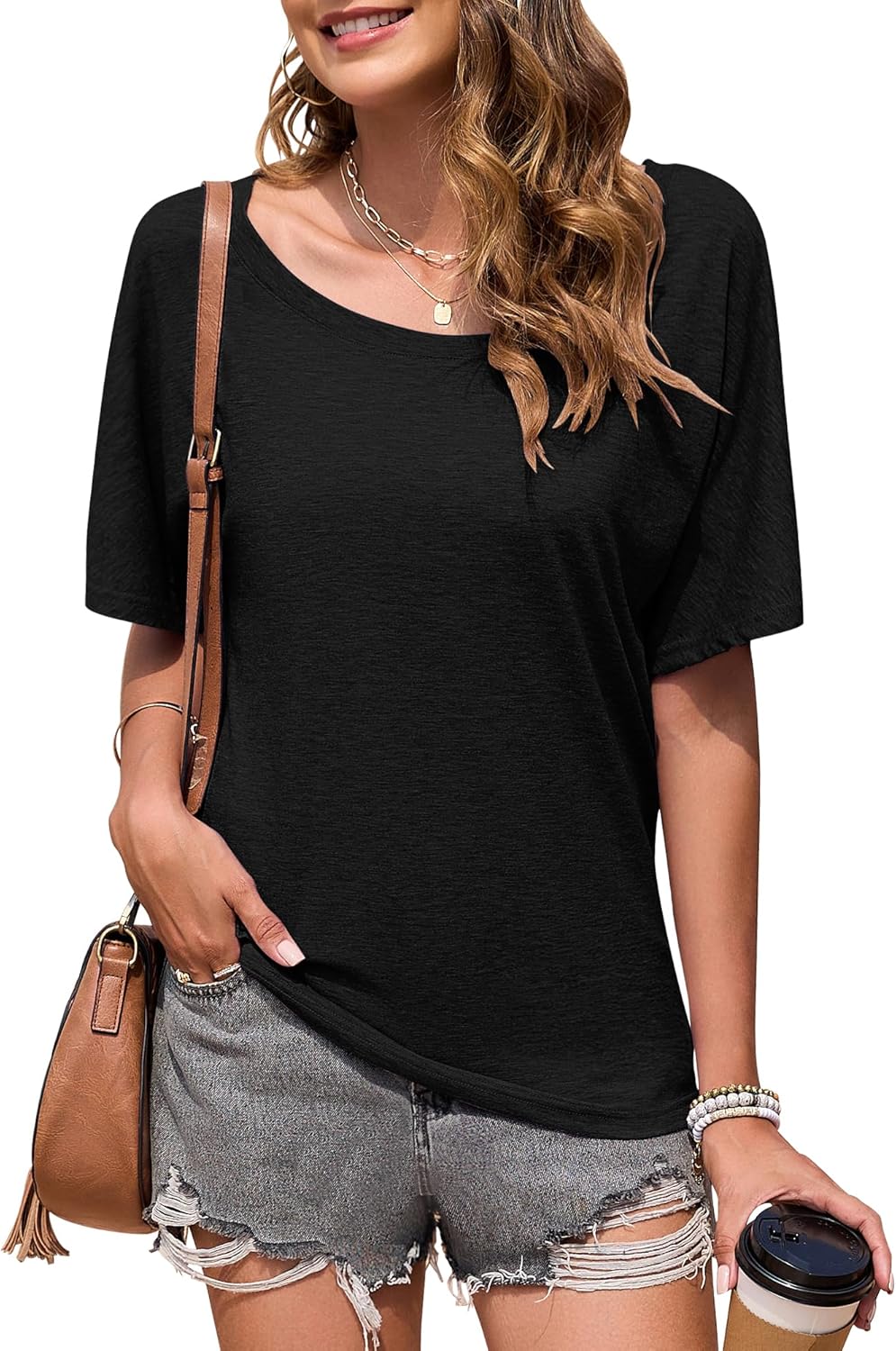 Women's Off Shoulder Batwing T-Shirt