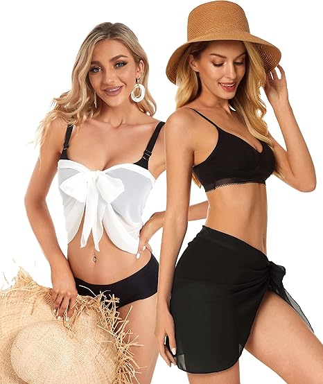 2 Pieces Women Beach Sarong